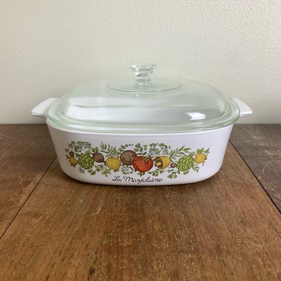 Vintage Corning Ware Spice Of Life La Marjolaine 2‎ Qt Casserole Dish with Lid - Picture 3 of 9